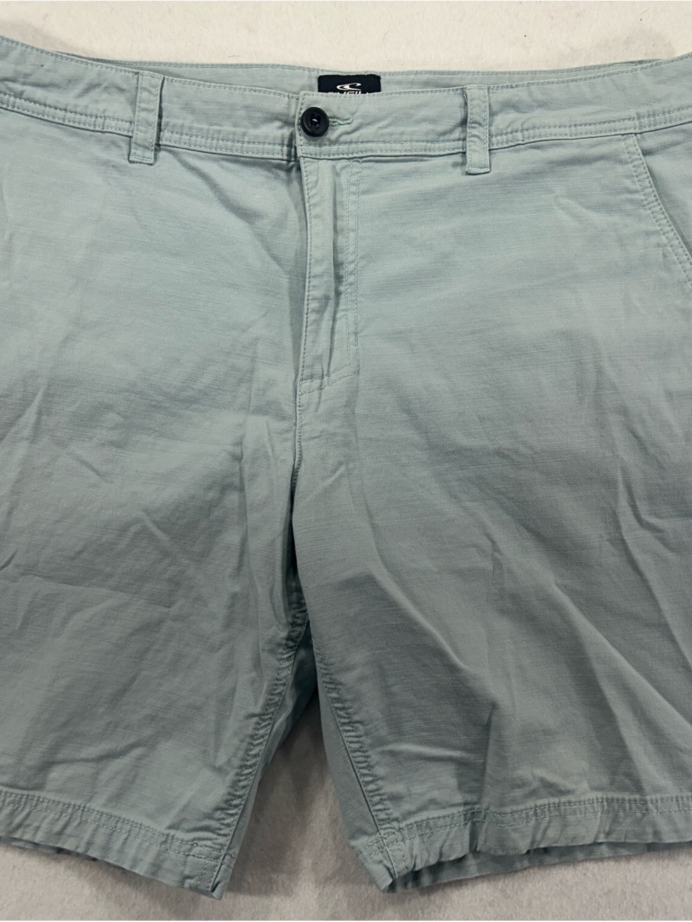 O'Neill Mens Shorts Size 40 Light Blue Stretch Cotton Chino Casual 8" Inseam
